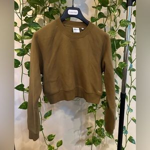 NWT TNA Cozy Fleece Cropped Sweatshirt